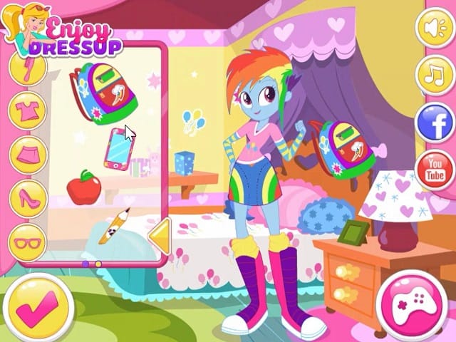 EQUESTRIA GIRLS BACK TO HIGH SCHOOL gra online | Gry POMU