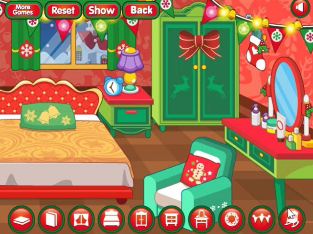 CHRISTMAS ROOM DECORATION gra online  Gry POMU